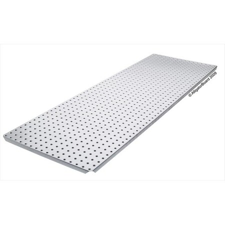 Alligatorboard Alligator Board ALGBRD16x48GALV 16 in. L x 48 in. W Metal Pegboard Panel with Flange - Pack of 2 ALGBRD16x48GALV